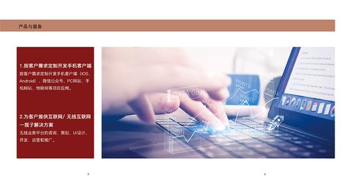 網絡科技公司產品項目及企業文化宣傳冊 紅色調